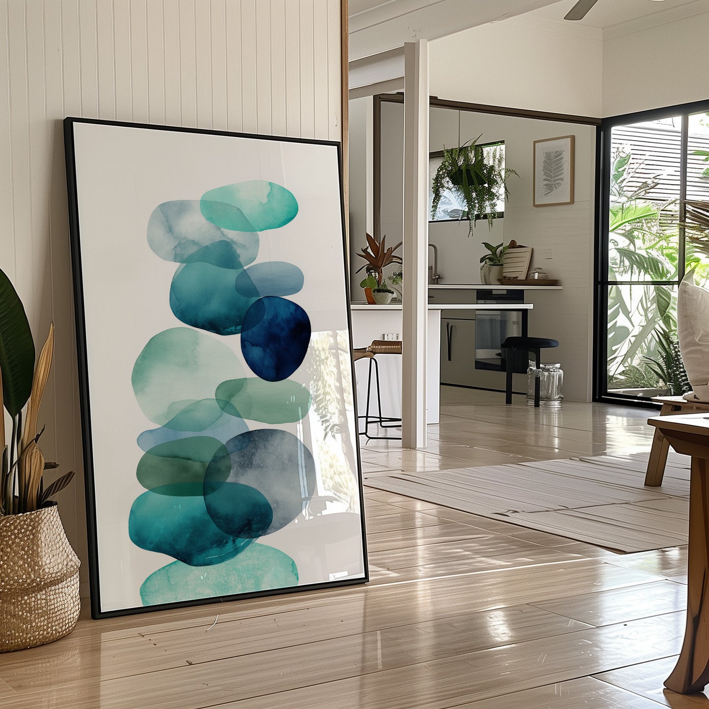 Ocean Stones Float Through Morning