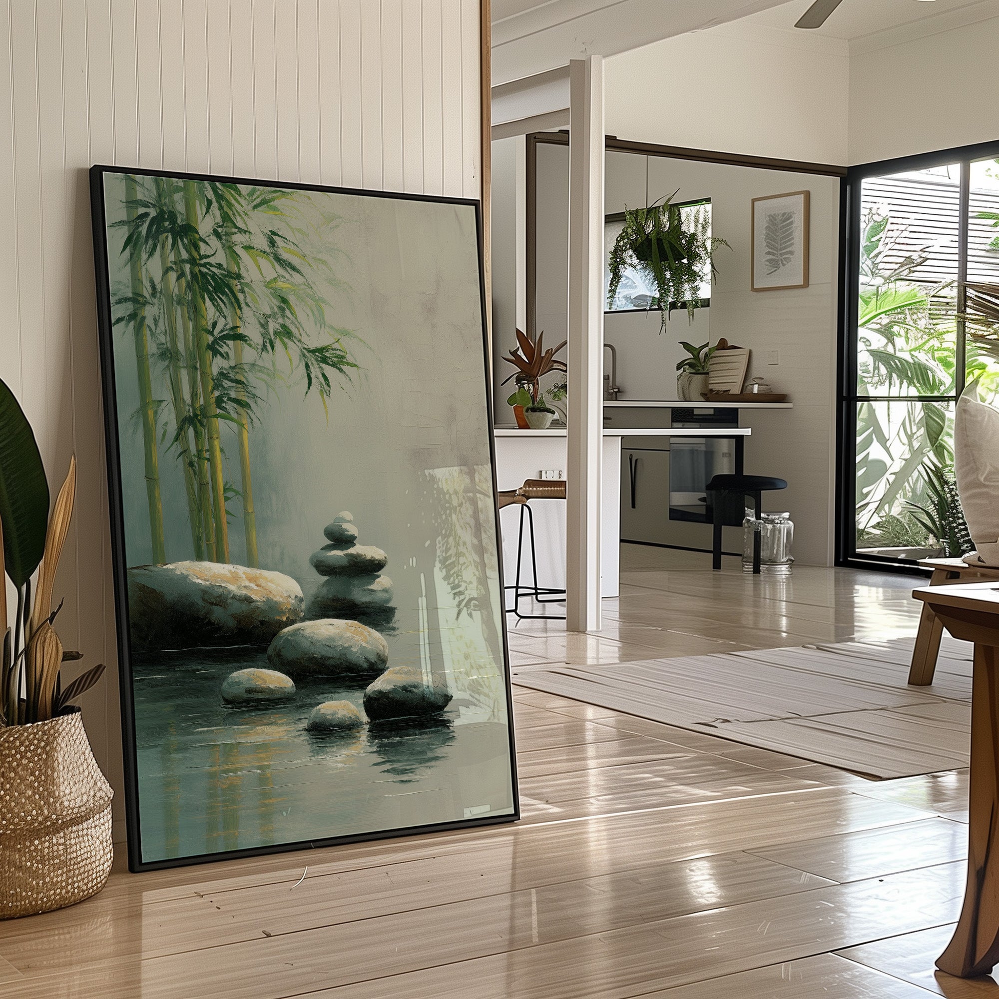 Bamboo Bends Near Silent Waters