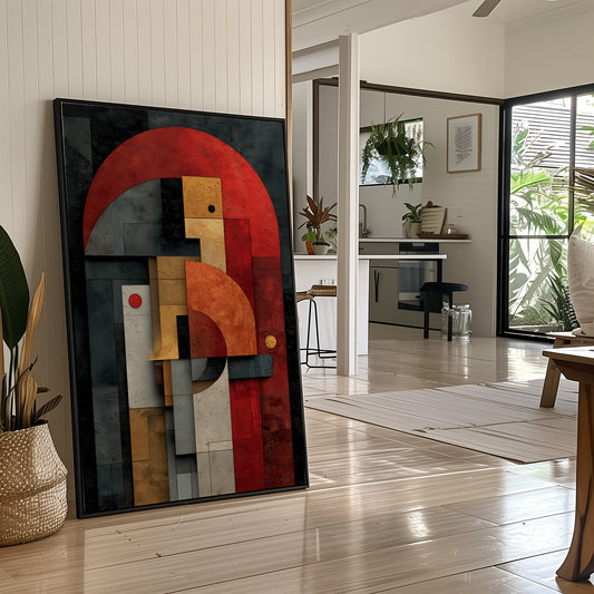 Geometric Rhythms In Rust And Steel