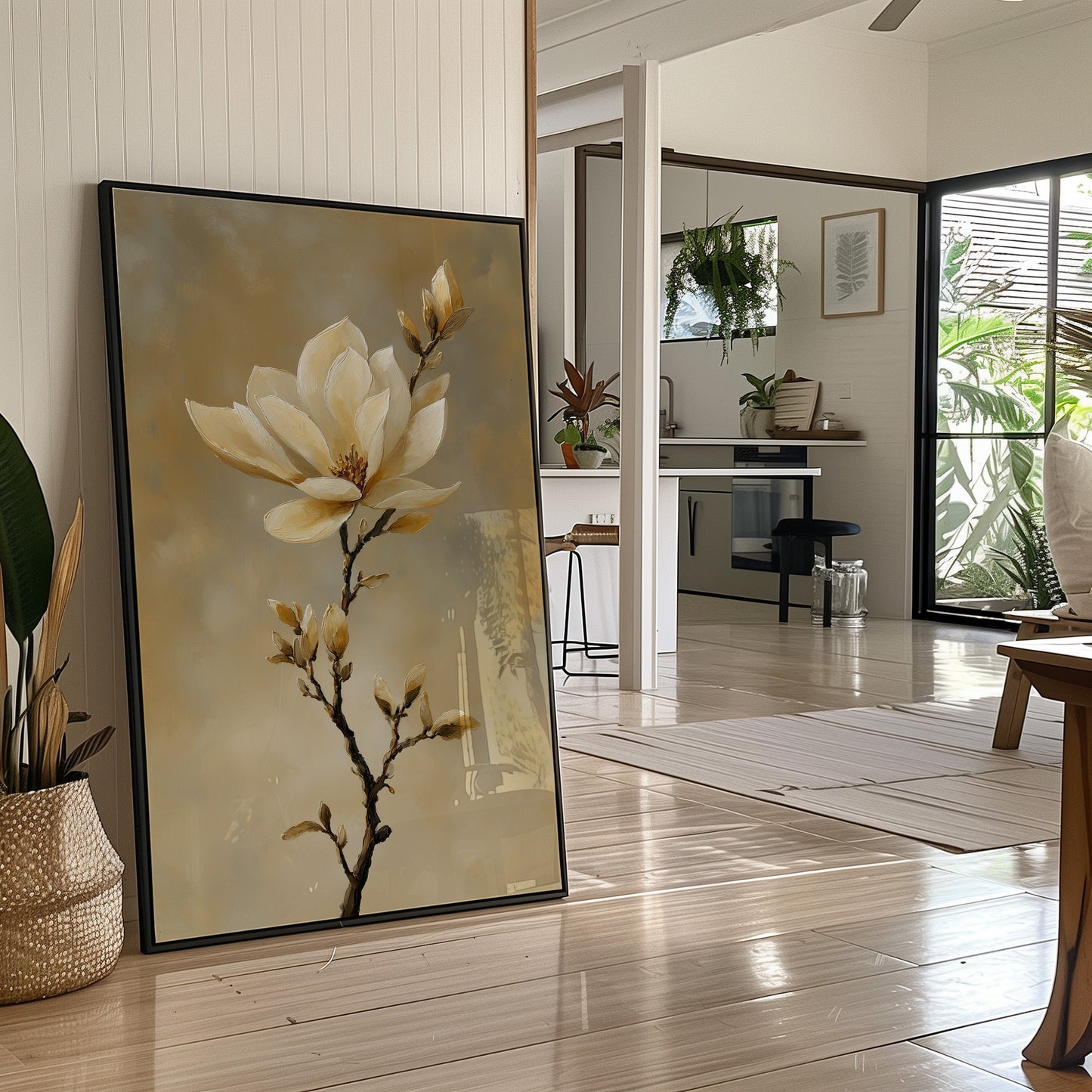 Magnolia Petals Dance In Morning Light