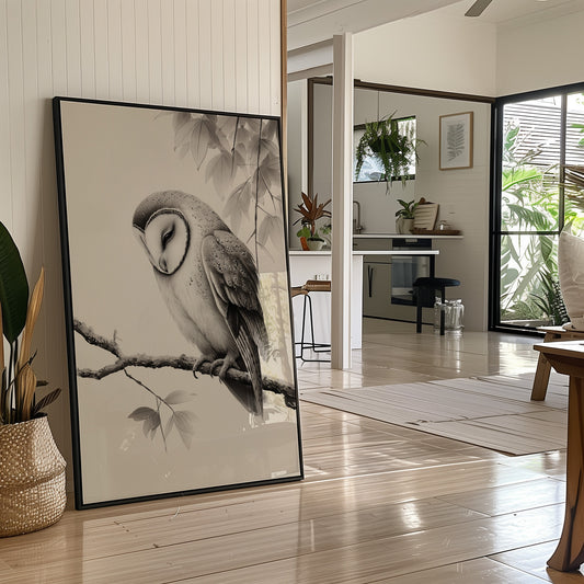 Twilight Perch In Gentle Gray