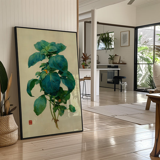 Basil Leaves Dance In Morning Light