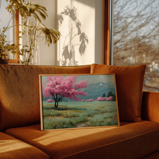 Cherry Blossoms Paint Mountain Stories