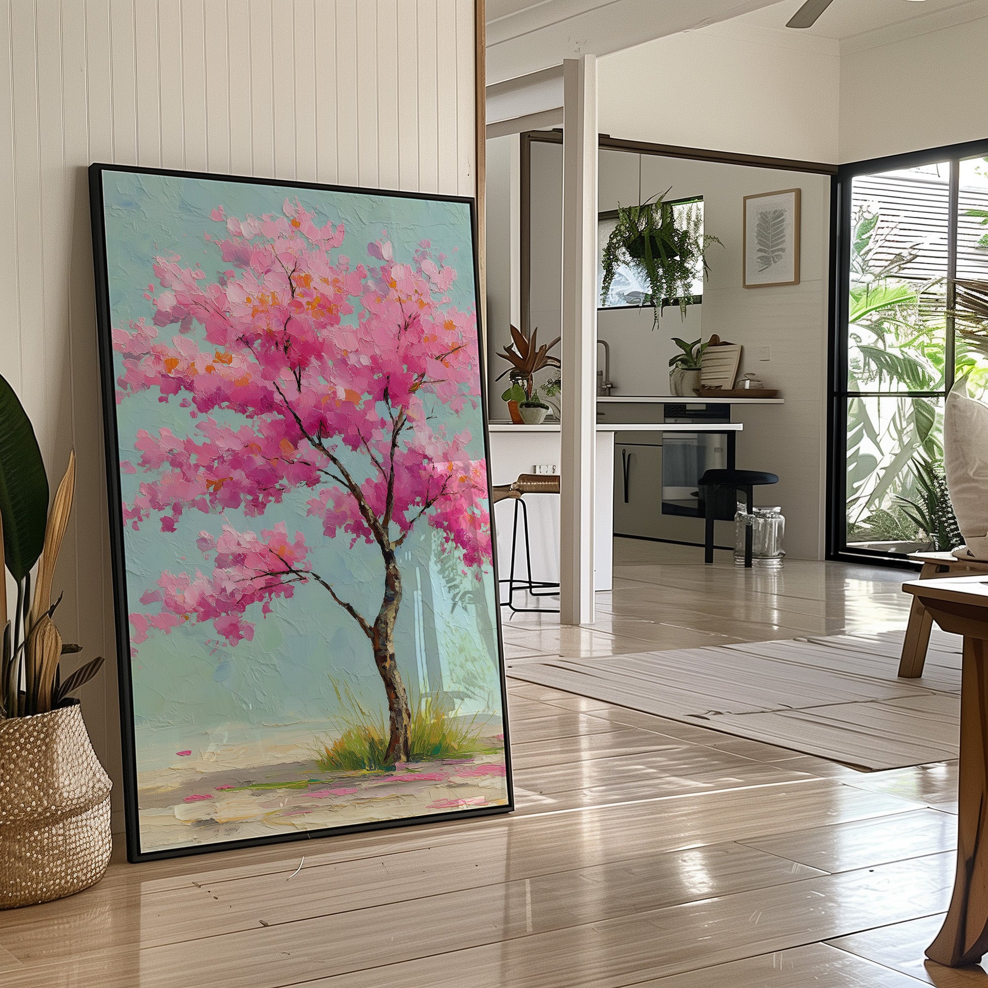 Cherry Blossoms Dance In Spring Wind