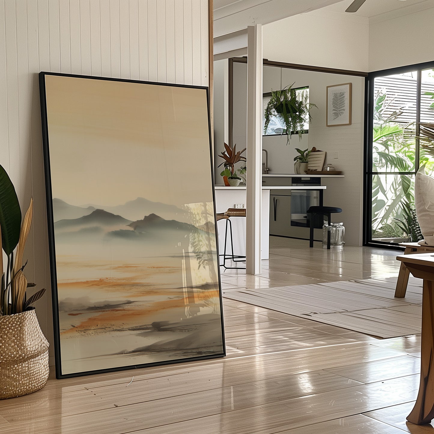 Distant Peaks Paint Desert Dawn