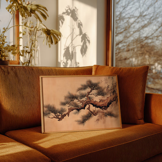 Ancient Pine Bends With Morning Light