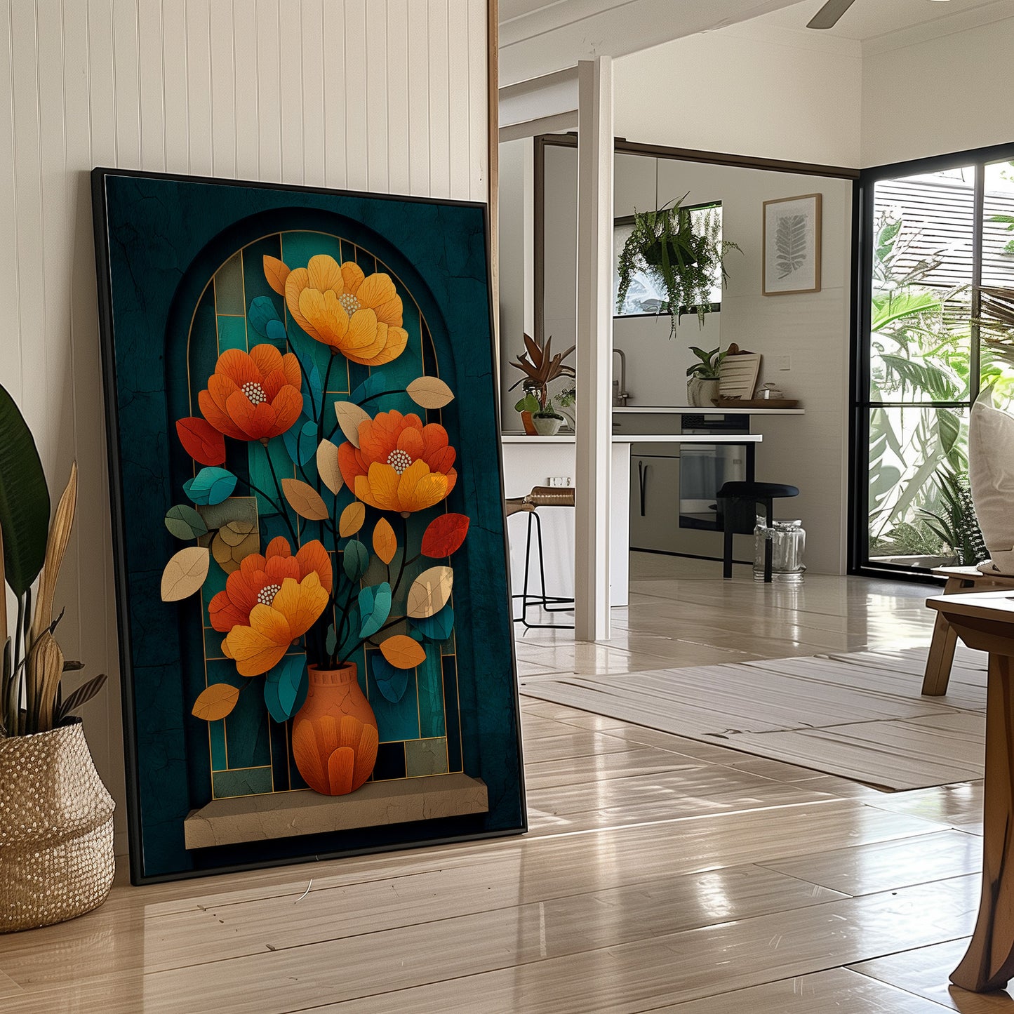 Golden Poppies In Midnight Alcove