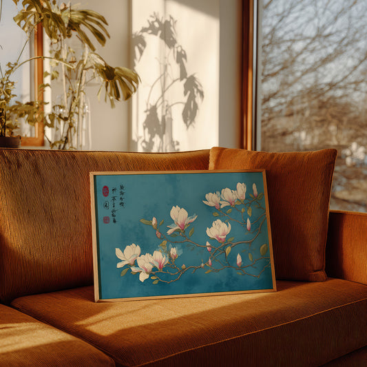 Magnolias Float On Azure Seas