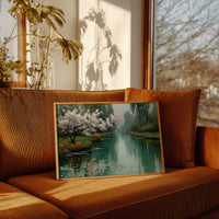 Cherry Blossoms Mirror Morning's Peace