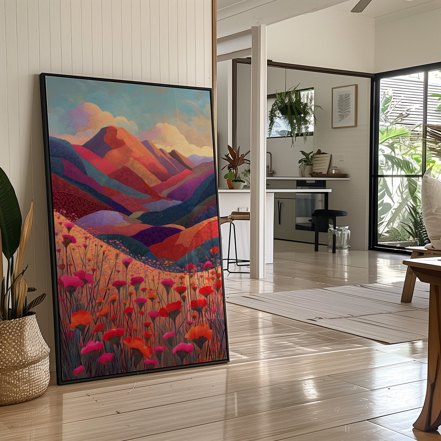 Poppies Dance Through Mountain Dreams