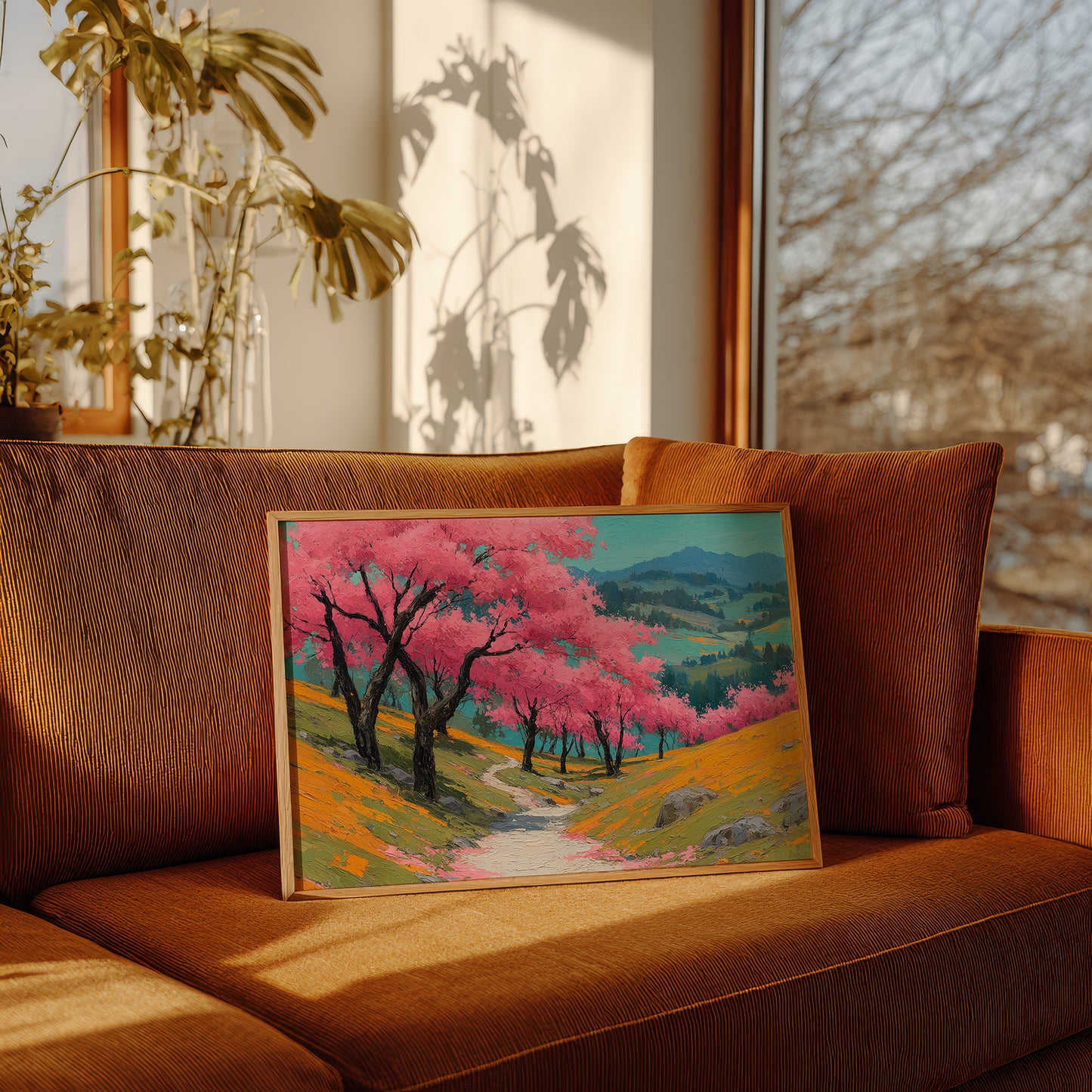 Cherry Blossoms Paint Mountain Valleys