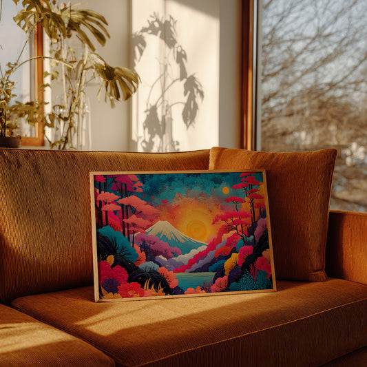 Sacred Mountain Blooms At Dawn