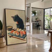 Black Cat's Sushi Adventure Begins