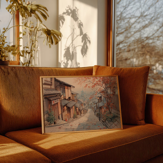 Autumn Maple Graces Ancient Streets