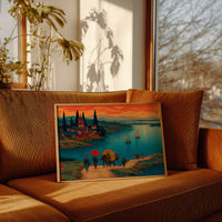 Travelers Follow Ancient Harbor Roads