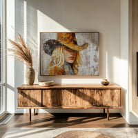 Amber Secrets Under Wide Brim