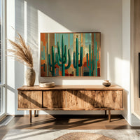 Desert Sentinels In Gilded Light