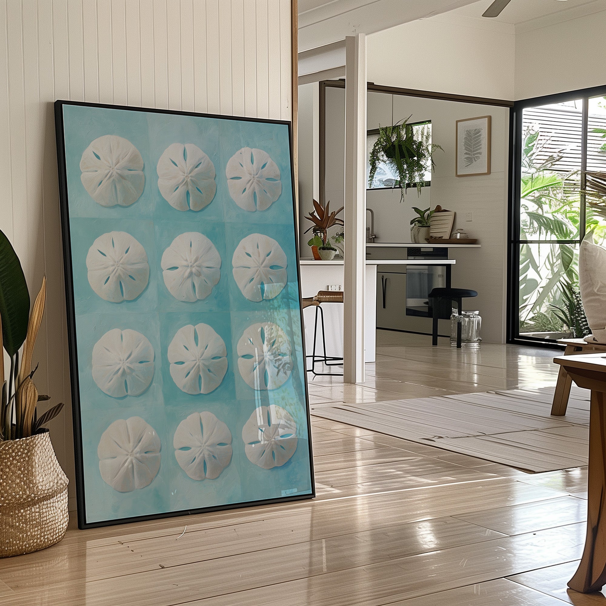 Sand Dollars Dance On Teal