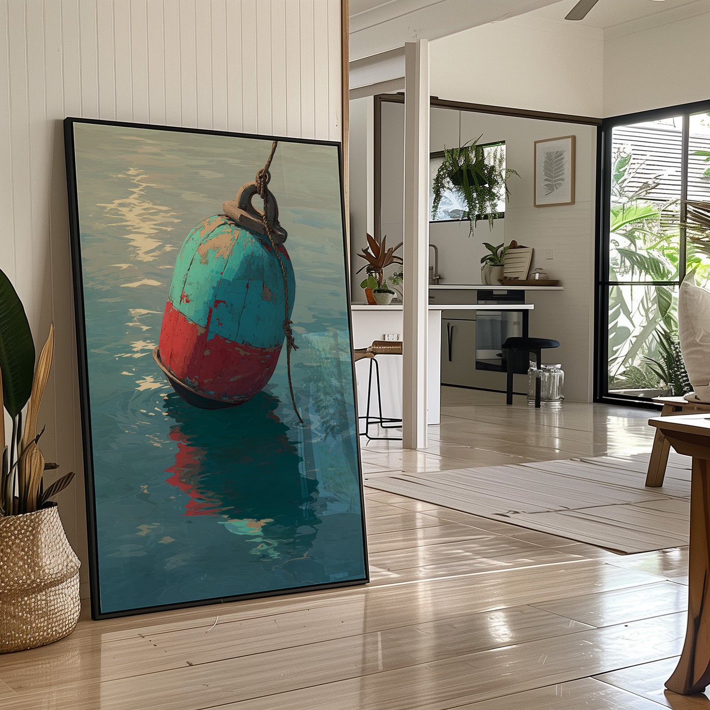Coastal Buoy Dances With Tide