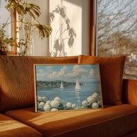 Hydrangeas Bloom By Sailing Waters