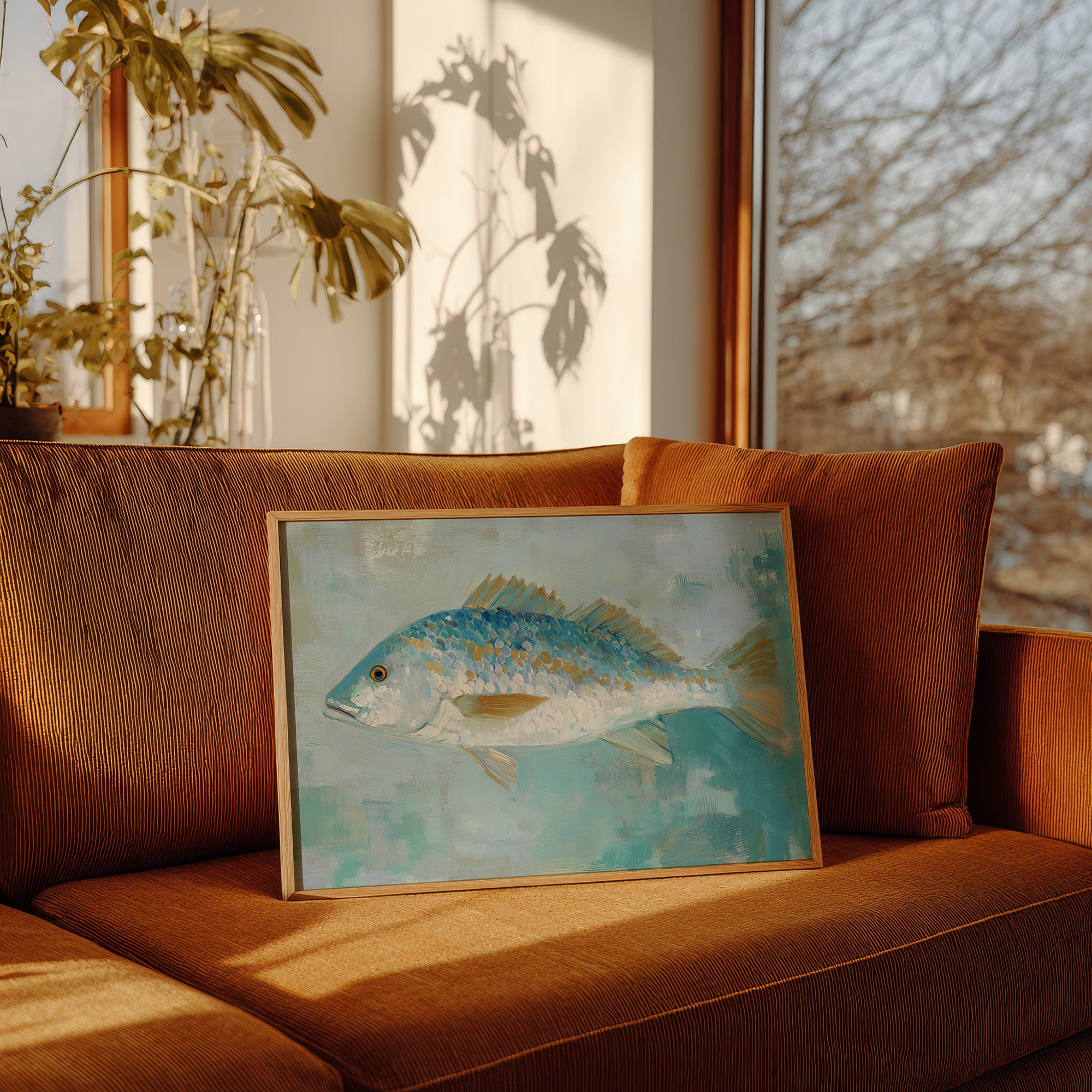 Azure Scales In Coastal Light