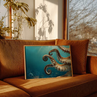 Tentacles Dance In Turquoise Depths