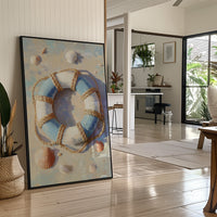 Coastal Memories In Wooden Frame