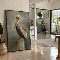 Coastal Watcher On Weathered Perch