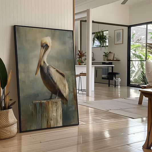 Coastal Watcher On Weathered Perch