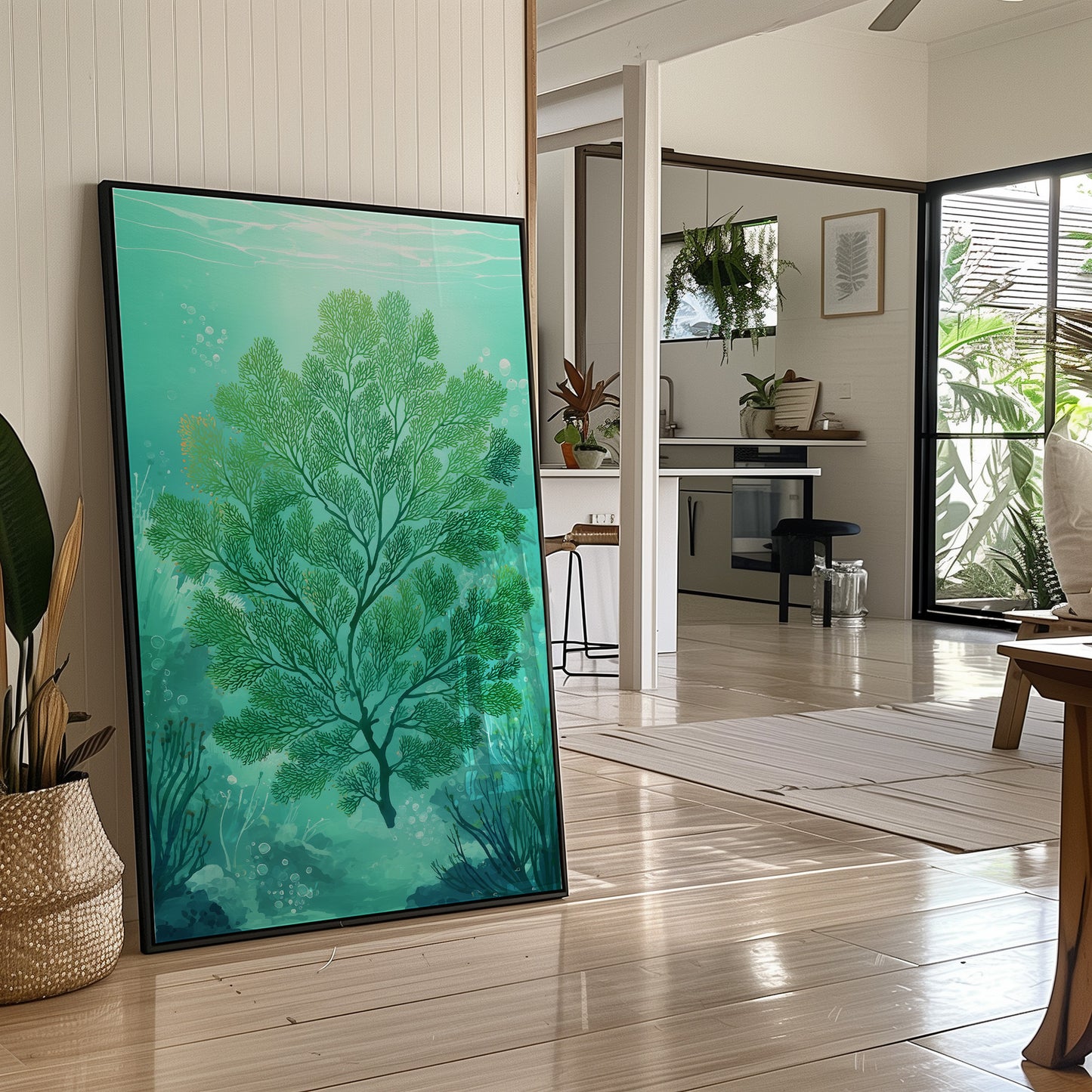 Sea Fern Dances In Aqua