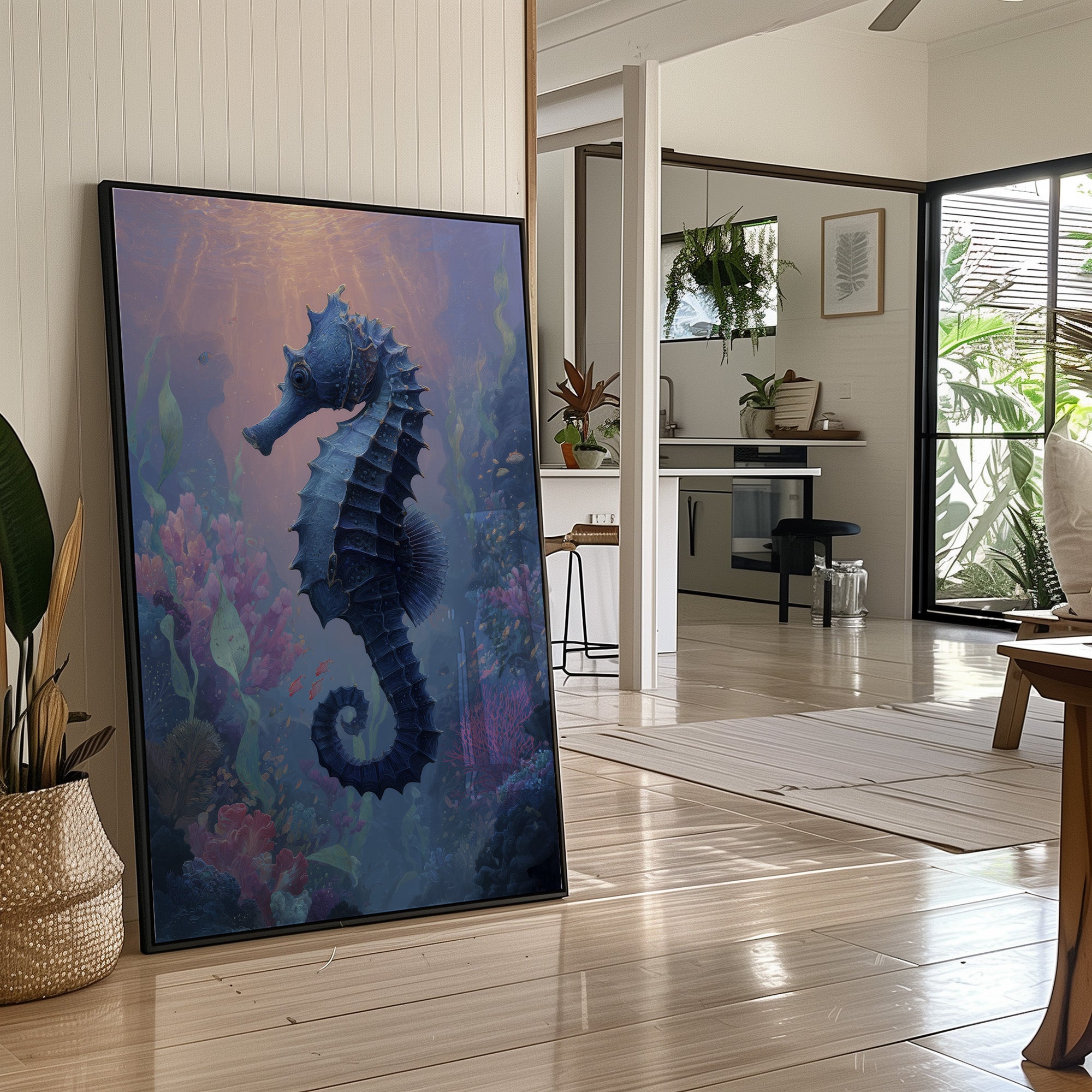 Sapphire Dancer Among Coral Dreams