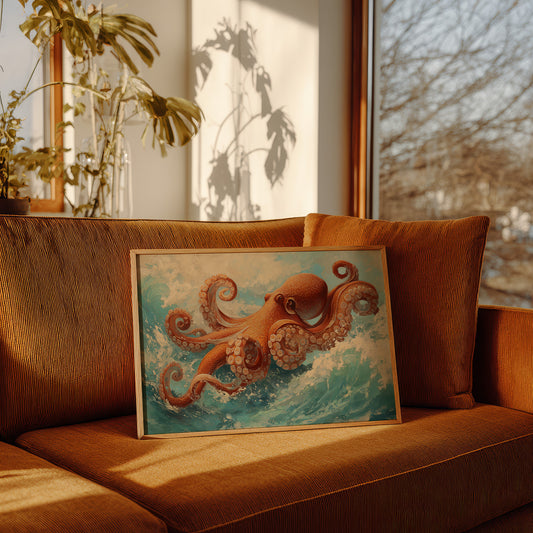 Copper Dancer Rides Turquoise Waves