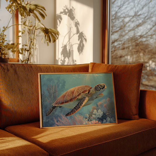 Ancient Voyager Through Turquoise Depths