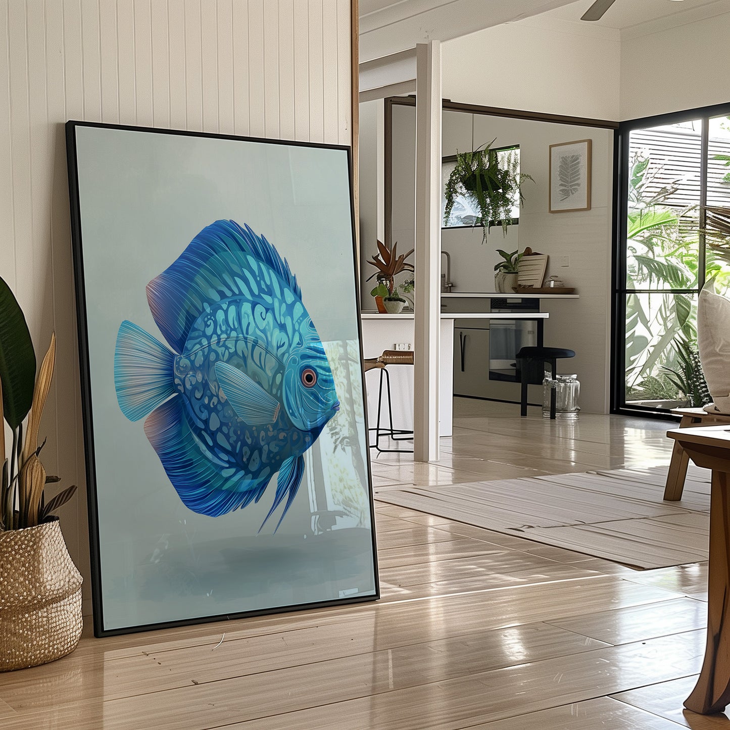 Azure Depths Meet Modern Calm