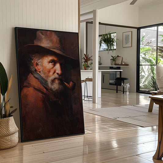 Wisdom Smokes From Wooden Frame