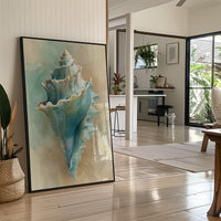 Ocean Memory In Wooden Frame