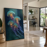 Ocean Ballet In Teal Depths