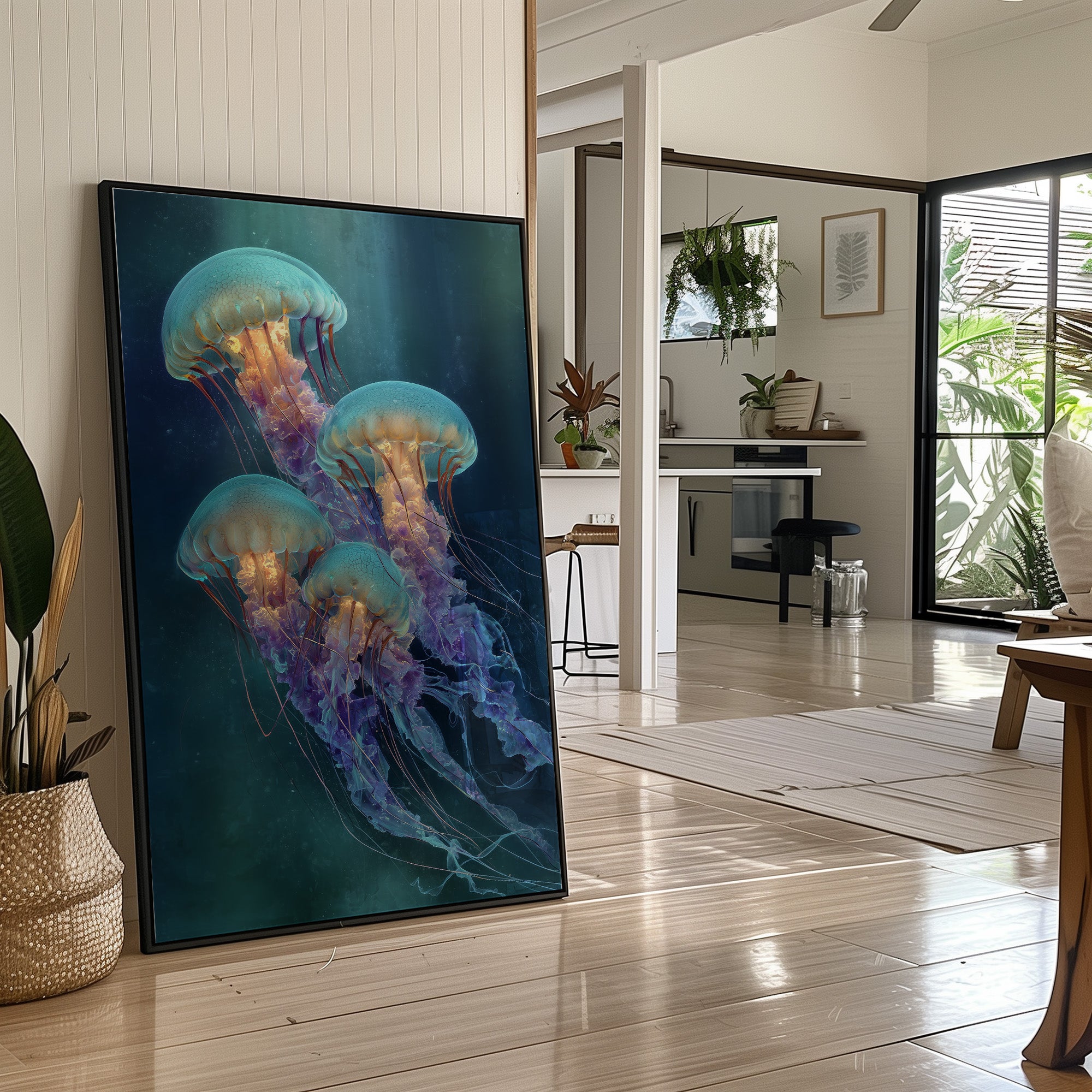 Ocean Ballet In Teal Depths