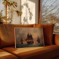 Galleons Dance Through Fiery Seas