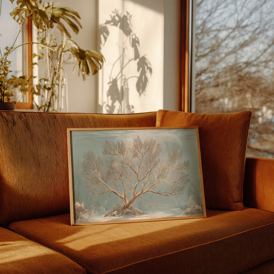 Coral Tree Beneath Azure Waters