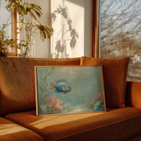 Blue Dancer In Coral Symphony