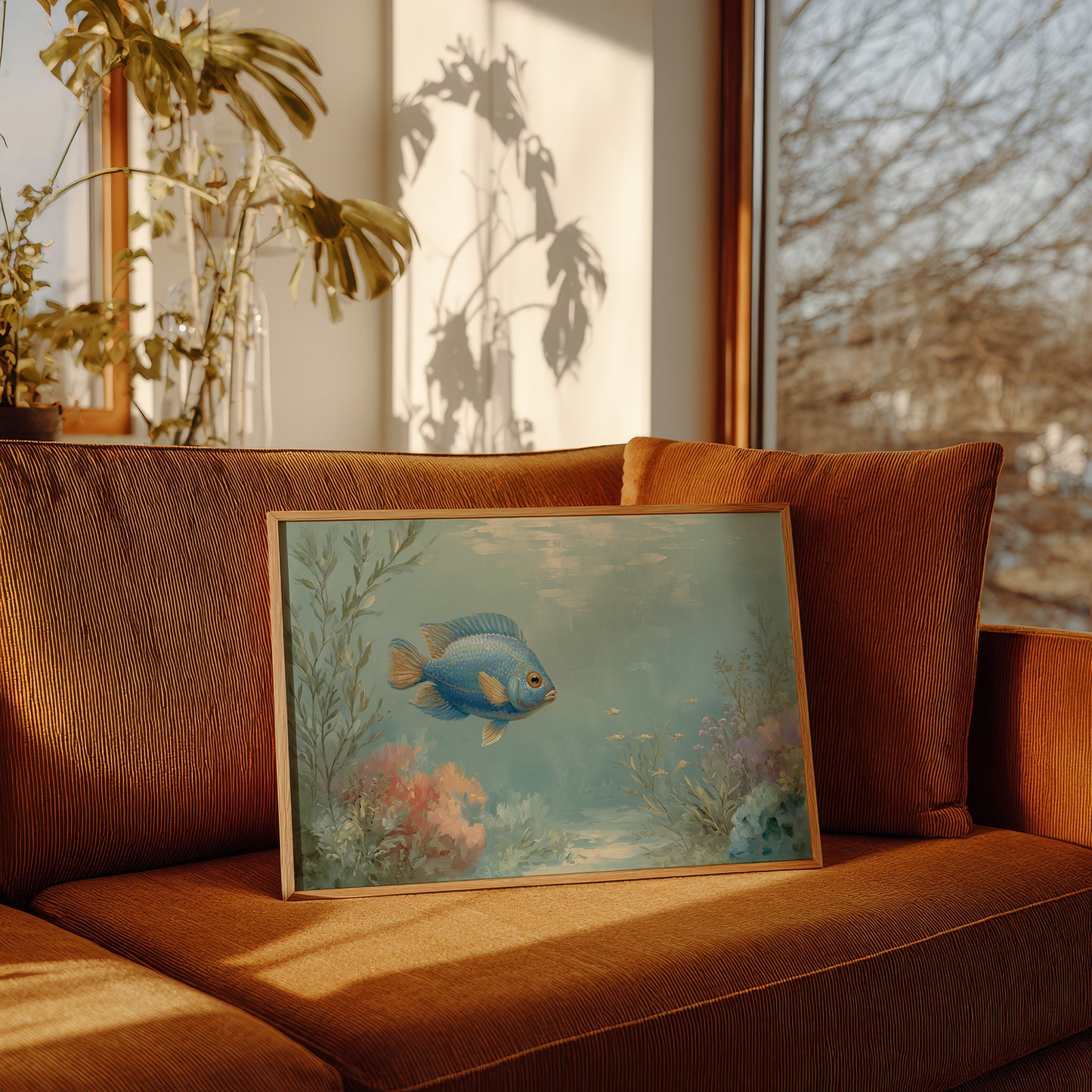 Blue Dancer In Coral Symphony