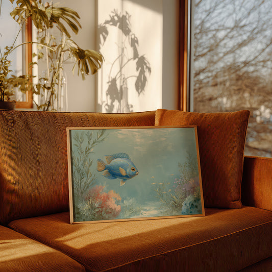 Blue Dancer In Coral Symphony