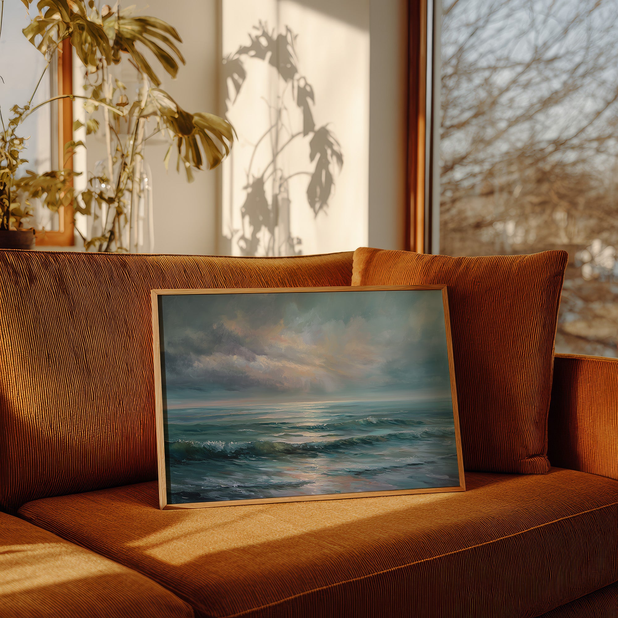 Ocean Breaths Between Storm Clouds