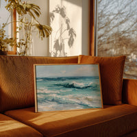 Teal Waves Beckon Morning Light