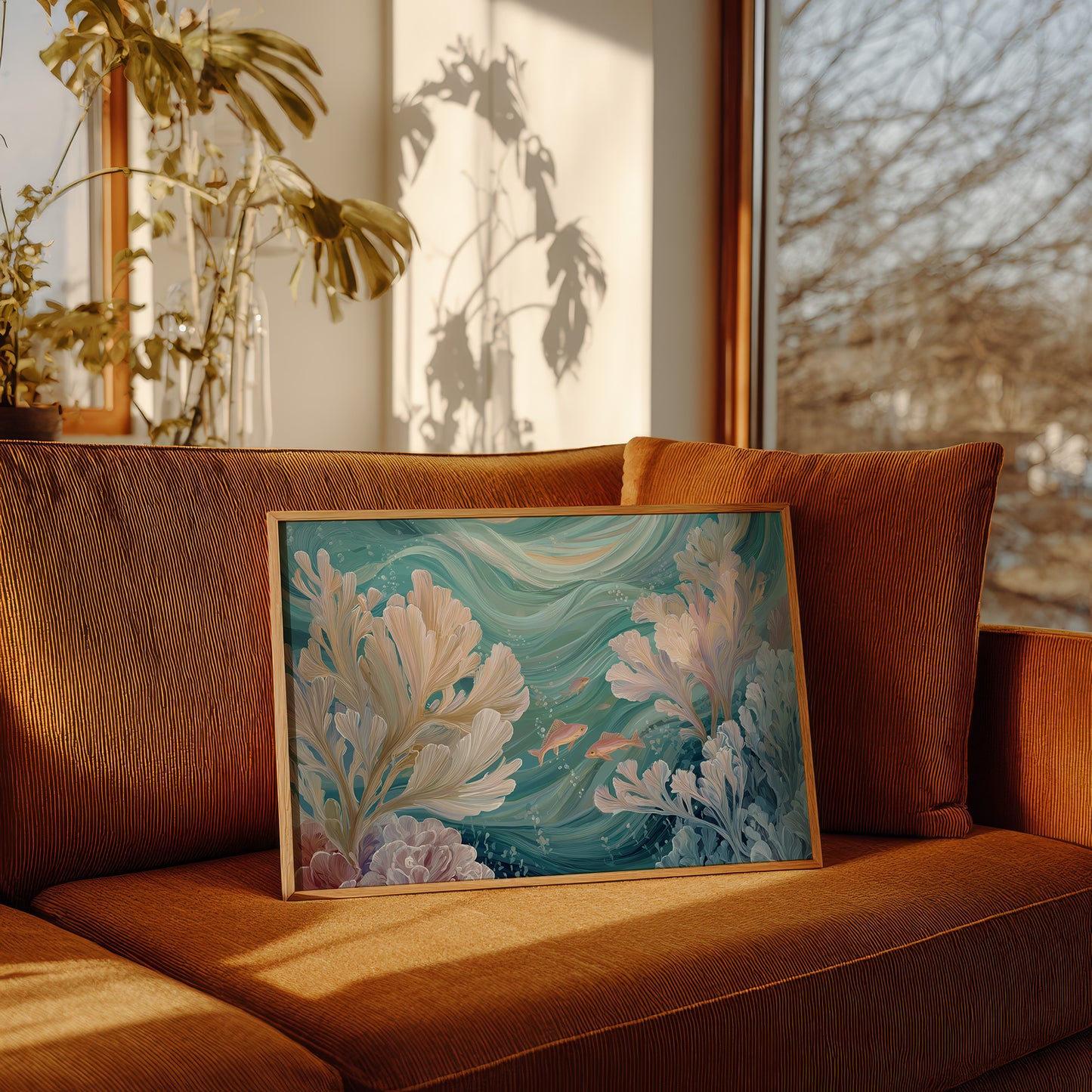 Coral Symphony In Turquoise Depths