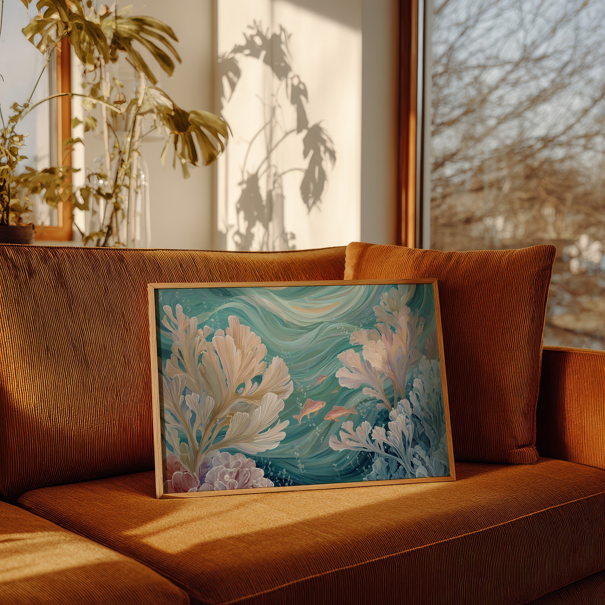 Coral Symphony In Turquoise Depths