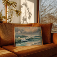 Turquoise Surf Meets Golden Sky