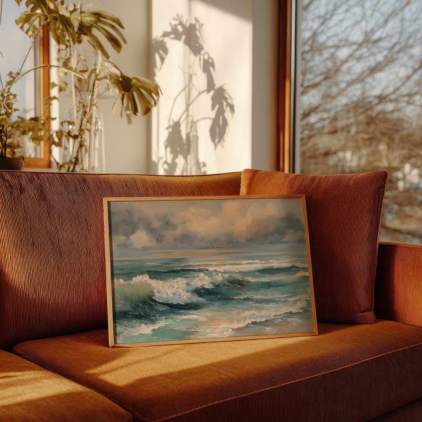 Turquoise Surf Meets Golden Sky