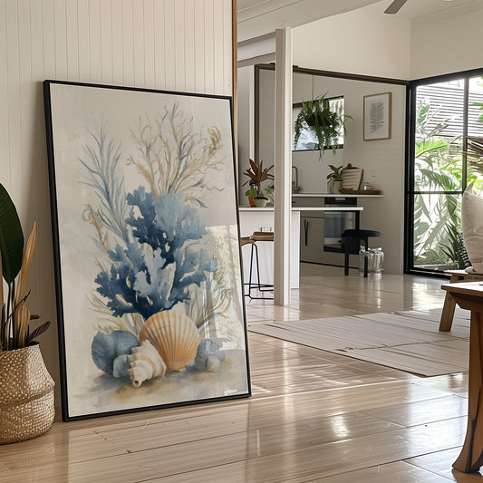 Coastal Memories In Muted Blue